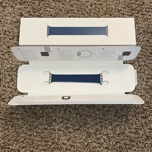 Authentic Apple Braided Solo Loop Atlantic Blue Color 40MM Size 3